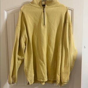 Port Authority Men's Zip-Up Sweater in Yellow